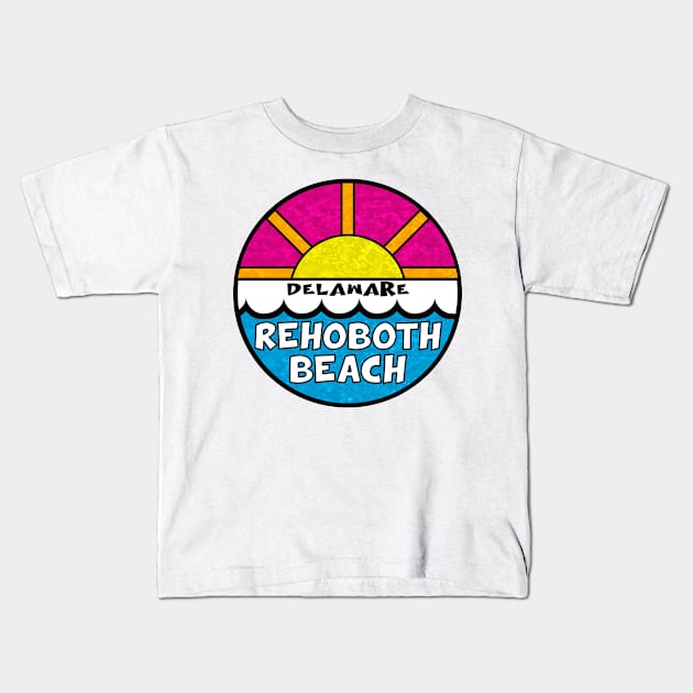 Rehoboth Beach Delaware DE Beach Life Kids T-Shirt by TravelTime